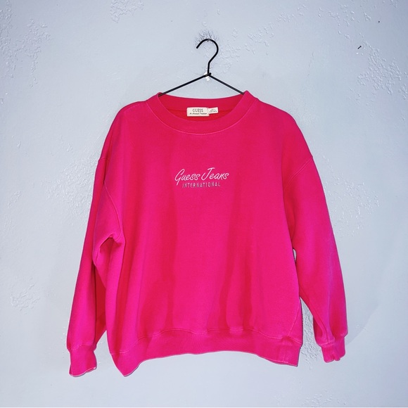 Guess Jeans International Vintage 90s Crew Neck Sweater Size Medium - Picture 1 of 6